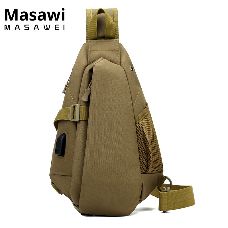 ActiveGo Cross-Border Men's Backpack Large Capacity Travel Shoulder Tactical Chest Laptop Cycling Hiking Bag_voghion.com