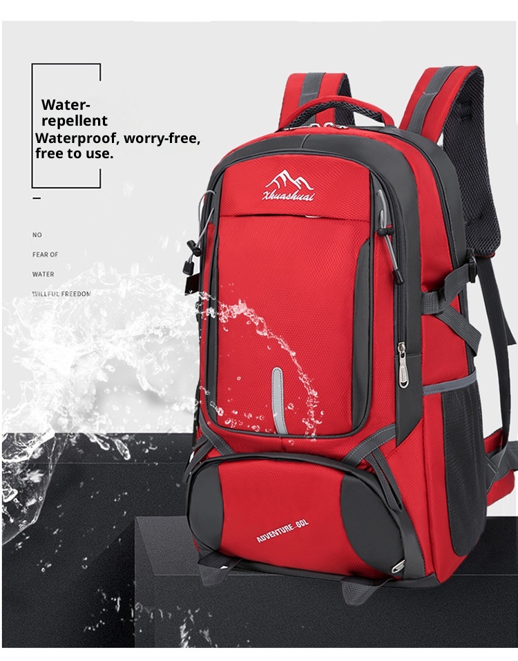 ActiveGo Outdoor Hiking For Men, Extra Large Capacity Camping Storage Backpack, Water-Resistant Leisure Travel Work Backpack_voghion.com