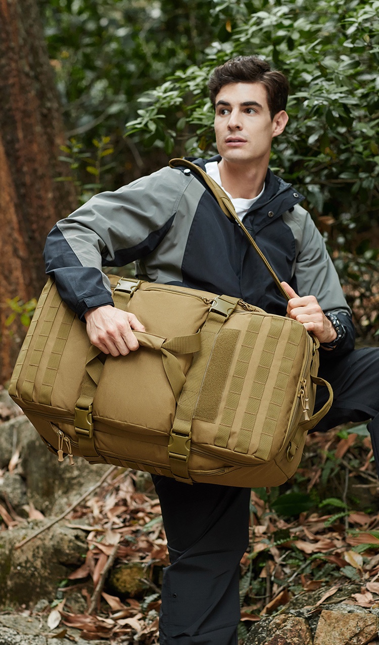 ActiveGo Outdoor 60L Dual-use Travel Handbag Multifunctional Large Capacity Luggage Bag Hiking Backpack_voghion.com