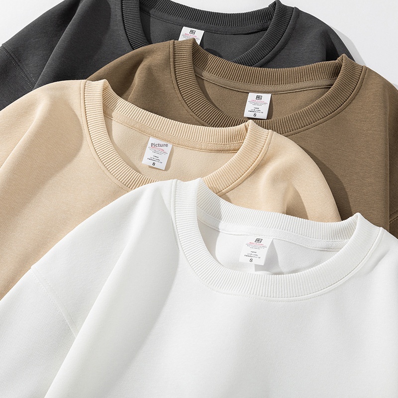 Ragazzo Ragazzo Morbido e Confortevole! Felpa da uomo con scollo tondo e spalle cadenti in pile di cotone pesante da 420 g, maglietta base personalizzata per l'autunno_voghion.com