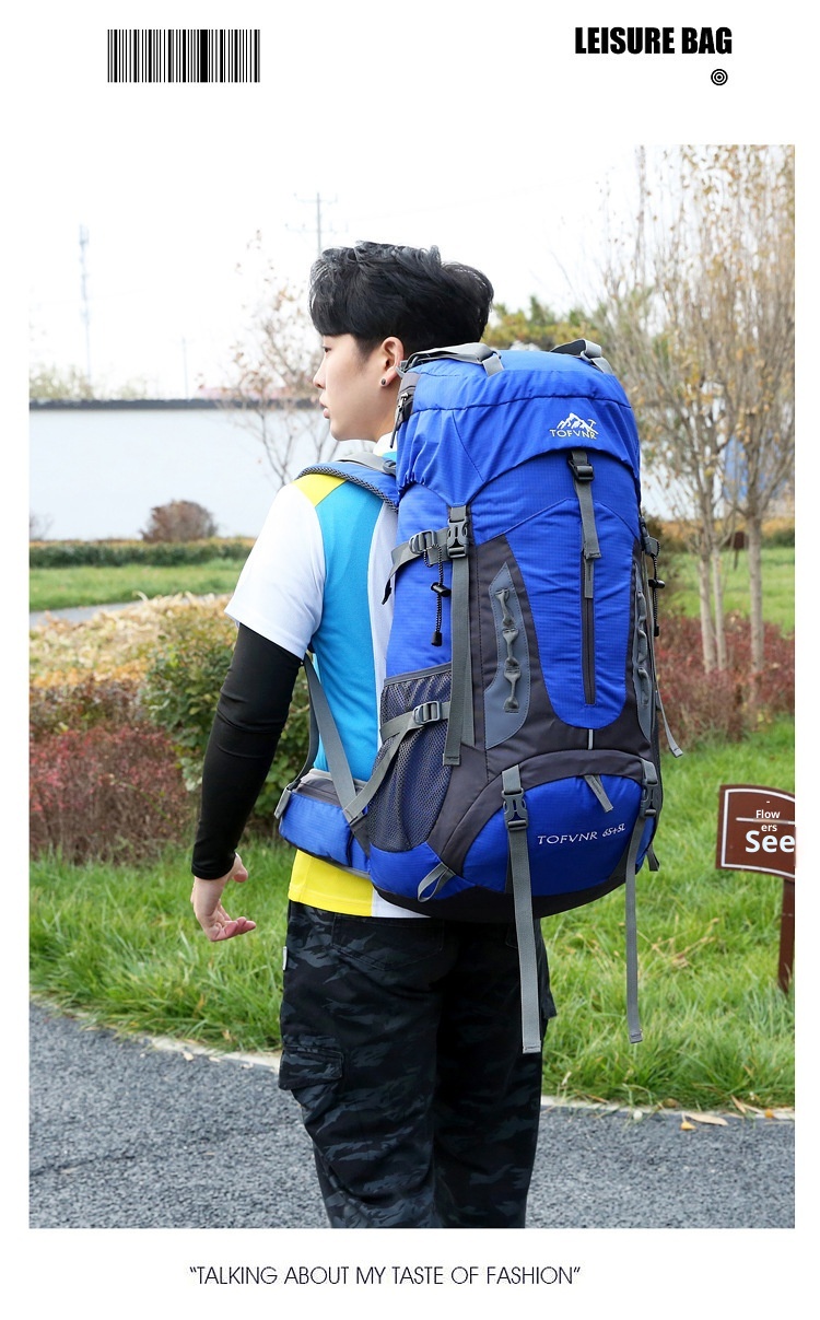 Sac à dos de randonnée ActiveGo Outdoor grande capacité pour hommes et femmes, idéal pour les voyages et le rangement. Vente en gros._voghion.com