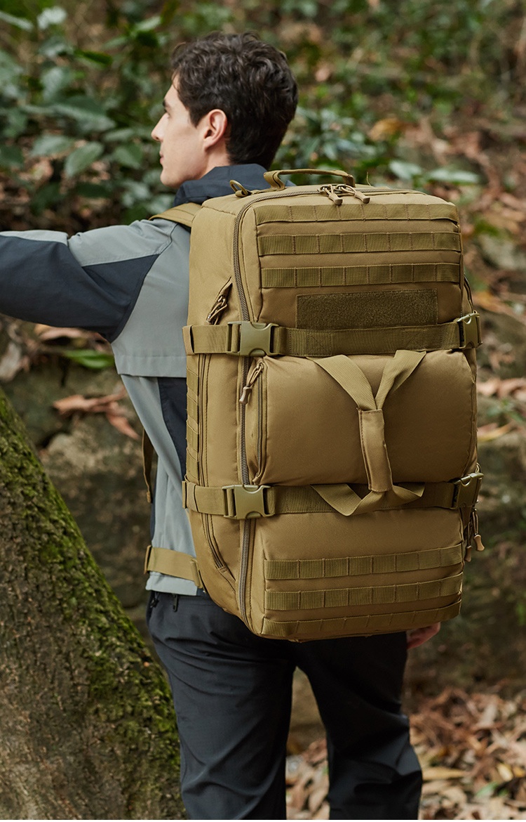 ActiveGo Outdoor 60L Dual-use Travel Handbag Multifunctional Large Capacity Luggage Bag Hiking Backpack_voghion.com