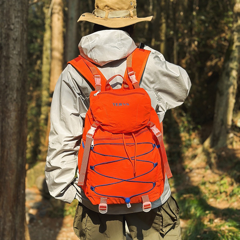 ActiveGo Cross-border Lightweight Men's Drawstring Large Capacity Outdoor Travel Backpack, Women's College Student Backpack_voghion.com