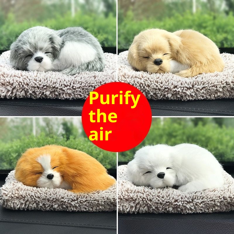 Décoration intérieure pour chat, sac en charbon de bambou, chien factice, fait main, créatif, pour voiture neuve, élimination du formaldéhyde_voghion.com