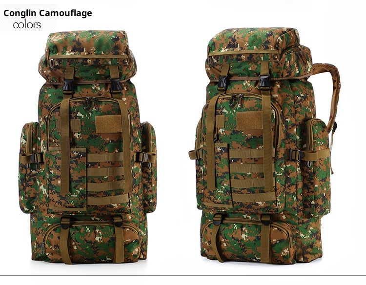 ActiveGo Neuer Cross-Border Outdoor Rucksack mit großem Fassungsvermögen, taktischem Tarnmuster, wasserdicht, ideal für Reisen, Wandern und Camping für Herren_voghion.com