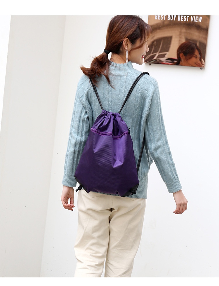 ActiveGo New Simple Pocket Backpack For Men And Women, Casual Travel Backpack, Lare Capacity Drawstrin Gym Sports Basketball_voghion.com