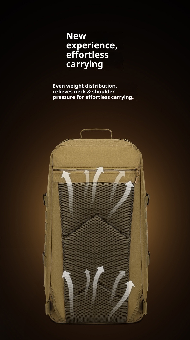 ActiveGo Outdoor 60L Dual-use Travel Handbag Multifunctional Large Capacity Luggage Bag Hiking Backpack_voghion.com