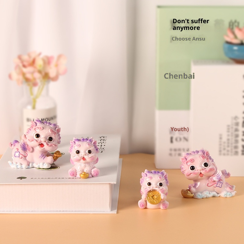 Simpatico cartone animato Pixiu Figurina Creativo Decorazione per la casa Resina Auto Ornamento Negozio Vendita calda All'ingrosso_voghion.com