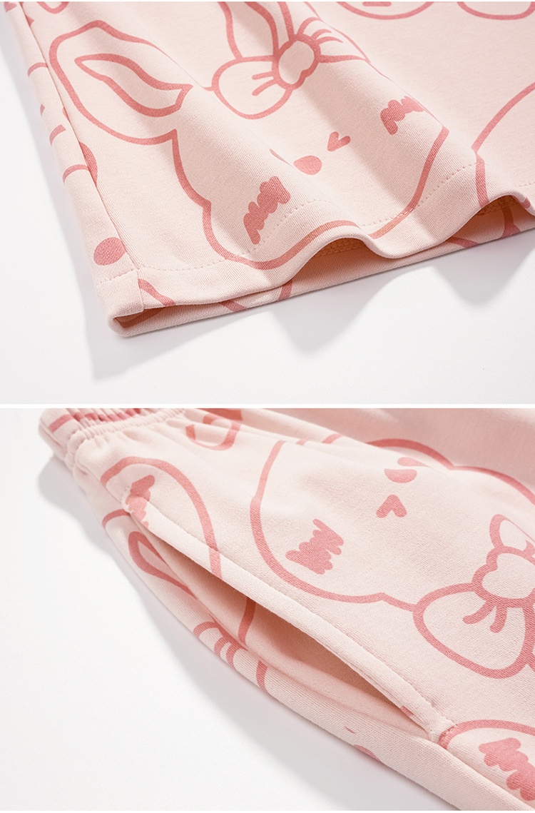 ChicShe Women's Pajamas Autumn 2023 New Pure Cotton Long Sleeve High-end Korean Style Casual Loose Double-sided Kimono Set_voghion.com