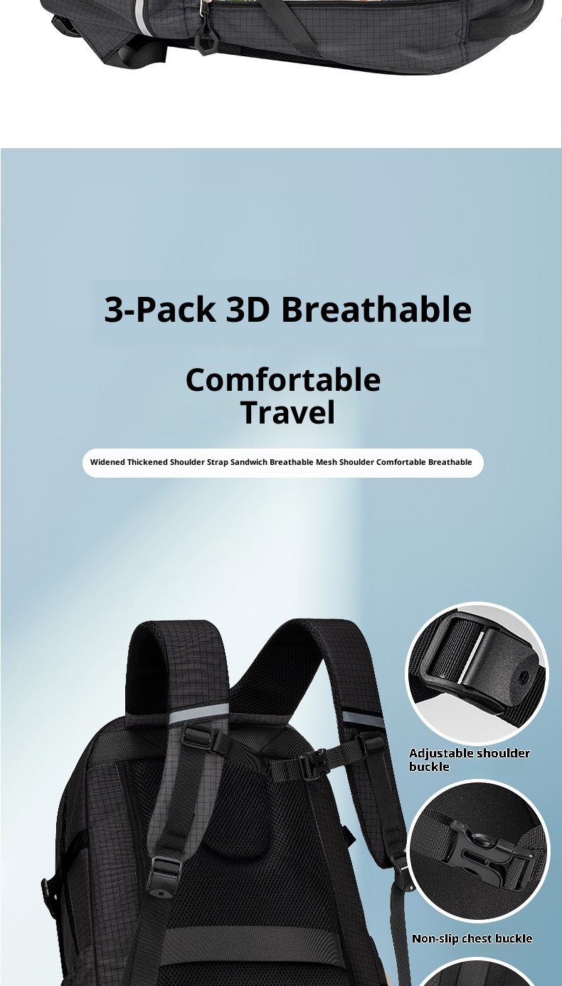 ActiveGo Sesame Baby New Multifunctional Large Capacity Unisex Backpack Casual Sports Style Outdoor Luggage Hiking Bag_voghion.com