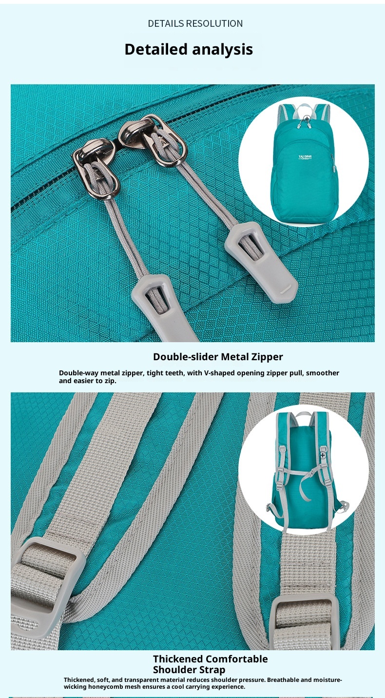 ActiveGo Backpack Handheld Women's Hiking Outdoor Sports Travel Cycling Large Capacity Foldable Waist Bag Lightweight Waterproof_voghion.com