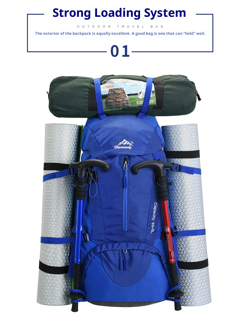 ActiveGo Sipariş Bağlantısı Açık Hava Yürüyüşü Erkekler 60L Büyük Kapasiteli Hafif Sırt Çantası Kadın Trekking Çantası Su Geçirmez Seyahat_voghion.com