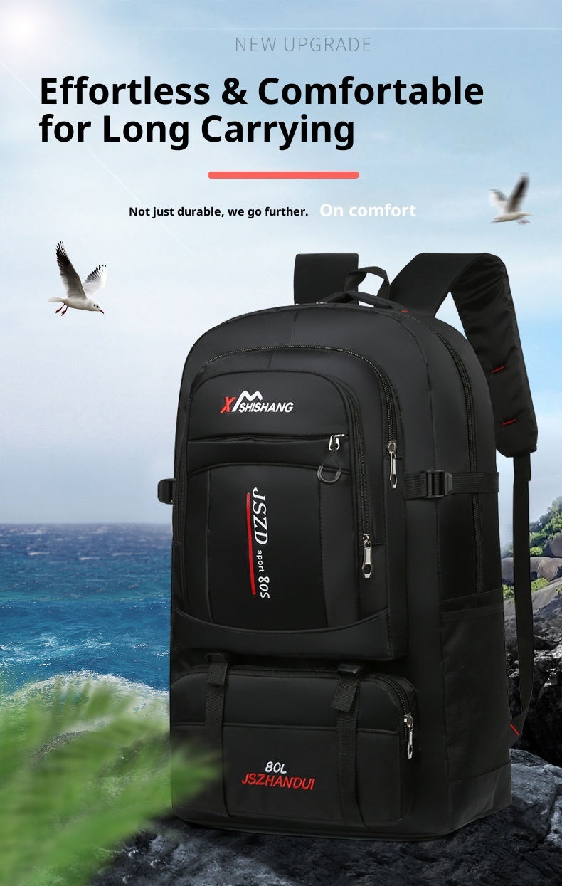 Zaino da escursionismo ActiveGo, extra large, per alpinismo, casual, da viaggio, per esterni, con doppia tracolla_voghion.com