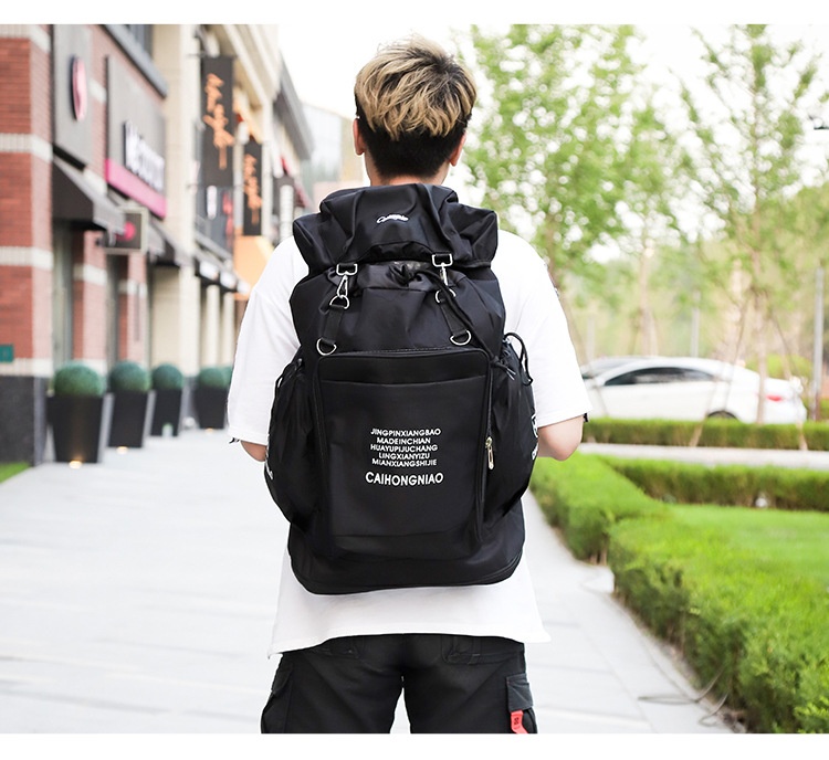 ActiveGo Mountaineering Double Shoulder Men's Travel Luggage Bag Women's Waterproof Multi-Functional Large Capacity Sports Hiking_voghion.com