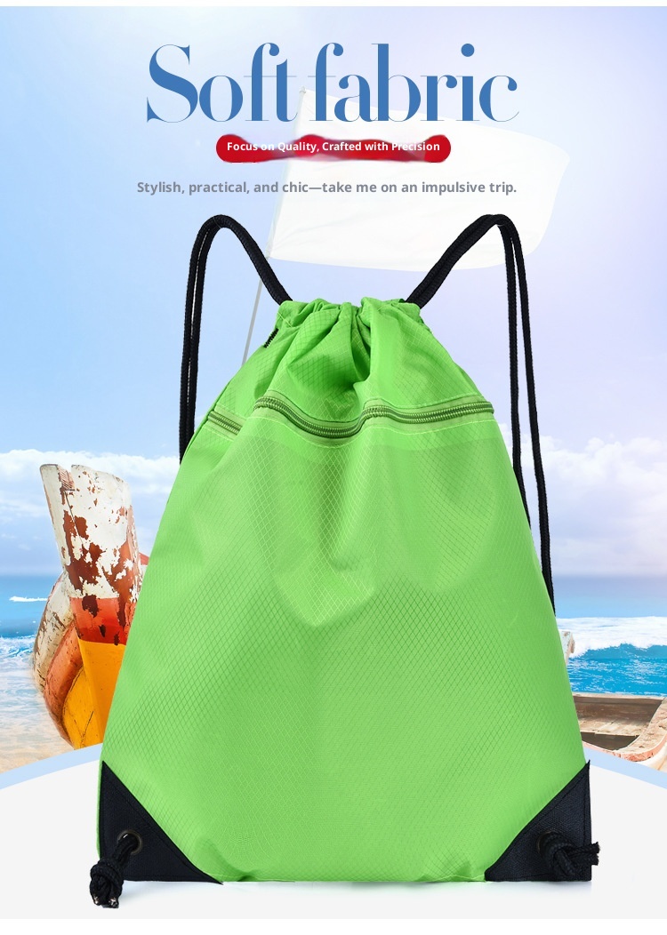 ActiveGo New Simple Pocket Backpack For Men And Women, Casual Travel Backpack, Lare Capacity Drawstrin Gym Sports Basketball_voghion.com