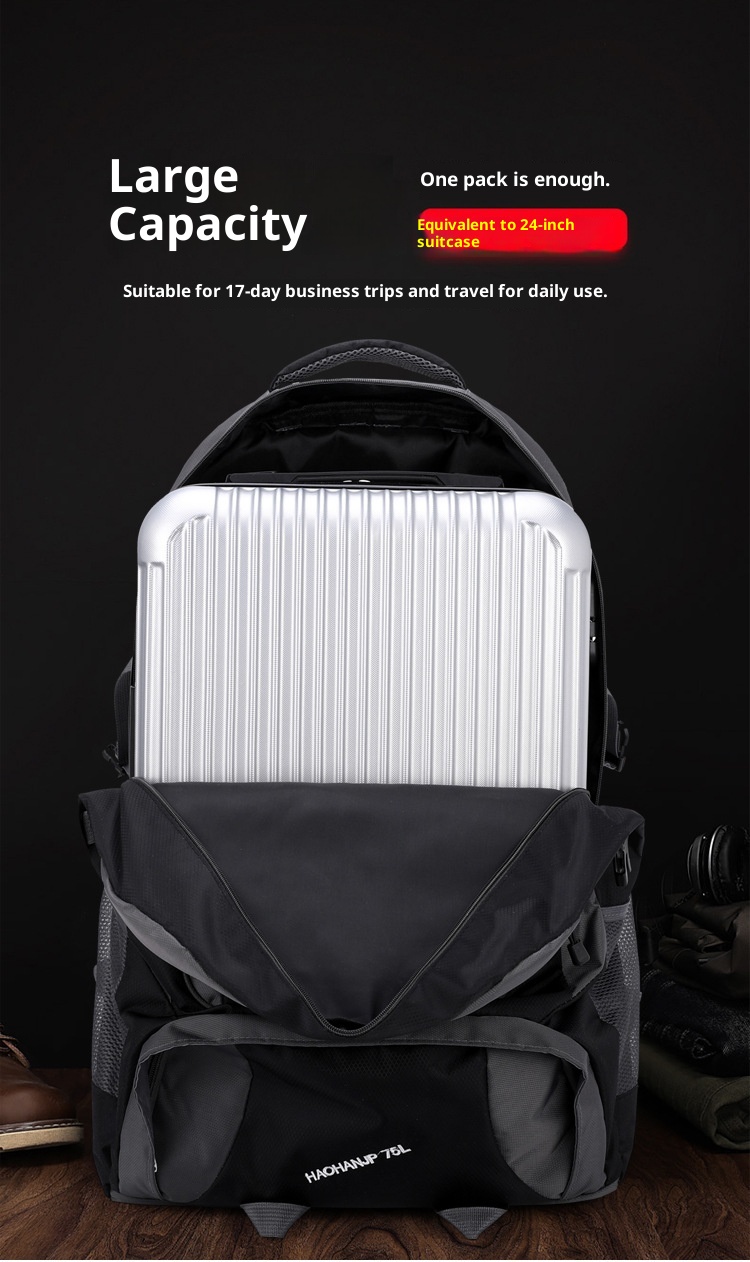 ActiveGo Sınır Ötesi Özel Sırt Çantası Erkekler ve Kadınlar İçin, Büyük Kapasiteli Su Geçirmez Seyahat Açık Hava Yürüyüş Çantası Toptan İş_voghion.com