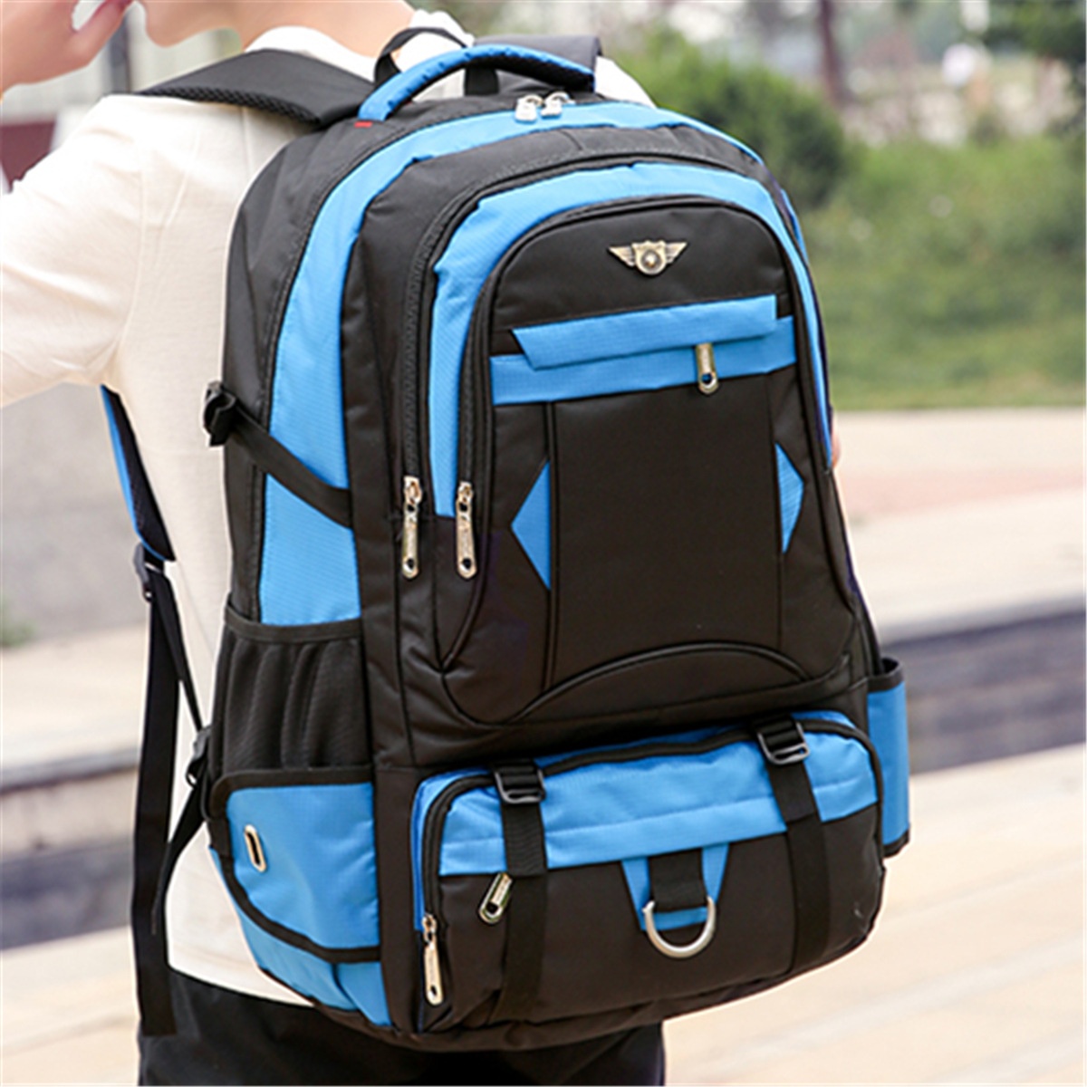 ActiveGo Cross-border Foreign Trade Extra Large Capacity Men's Travel Backpack Casual Sports Style Luggage Hiking School Bag_voghion.com