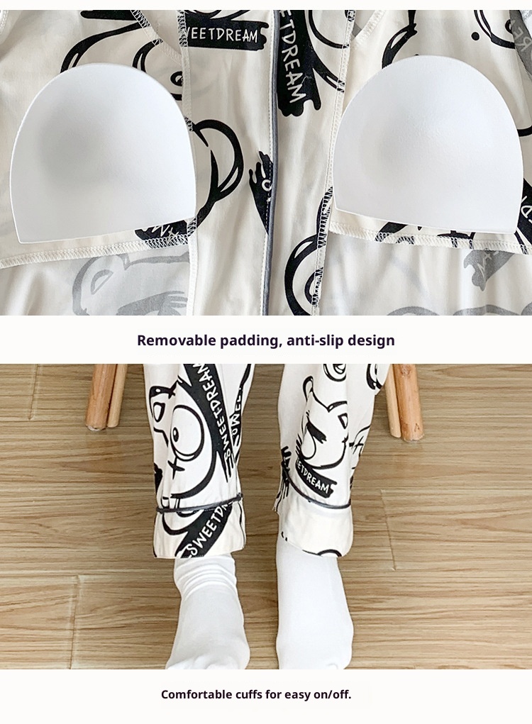 ChicShe Cross-Border Women's Pajamas Spring Long Sleeve 2024 New Autumn And Winter Plus Size Thin Loose Cardigan Loungewear_voghion.com