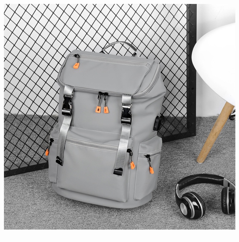 Sac à dos ActiveGo pour homme, grande capacité, idéal pour les voyages, la randonnée et les activités de plein air. Parfait pour un look business décontracté._voghion.com