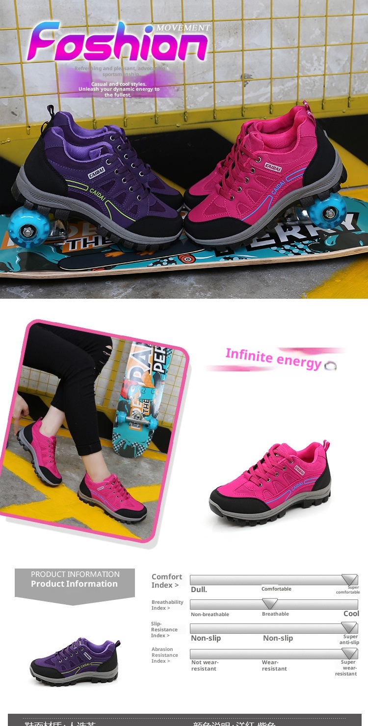 Scarpe sportive leggere ActiveGo da donna, traspiranti e antiurto, da trekking, per autunno e inverno, con suola morbida_voghion.com