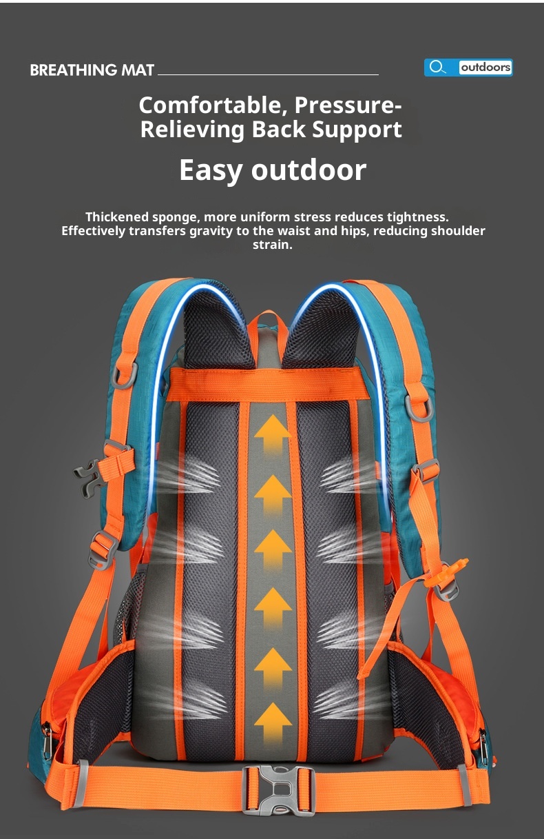 ActiveGo Cross-border Outdoor Hiking Large Capacity Multi-functional Waterproof Lightweight Backpack For Trekking And Travel_voghion.com