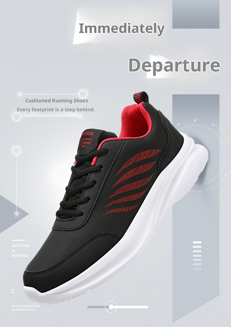 ActiveGo Herren Winter-Sneaker aus Leder, wasserdicht, sportlich, weiche Sohle, rutschfest, für Arbeit, Freizeit, Laufen, Frühling, Einzelschuhe_voghion.com