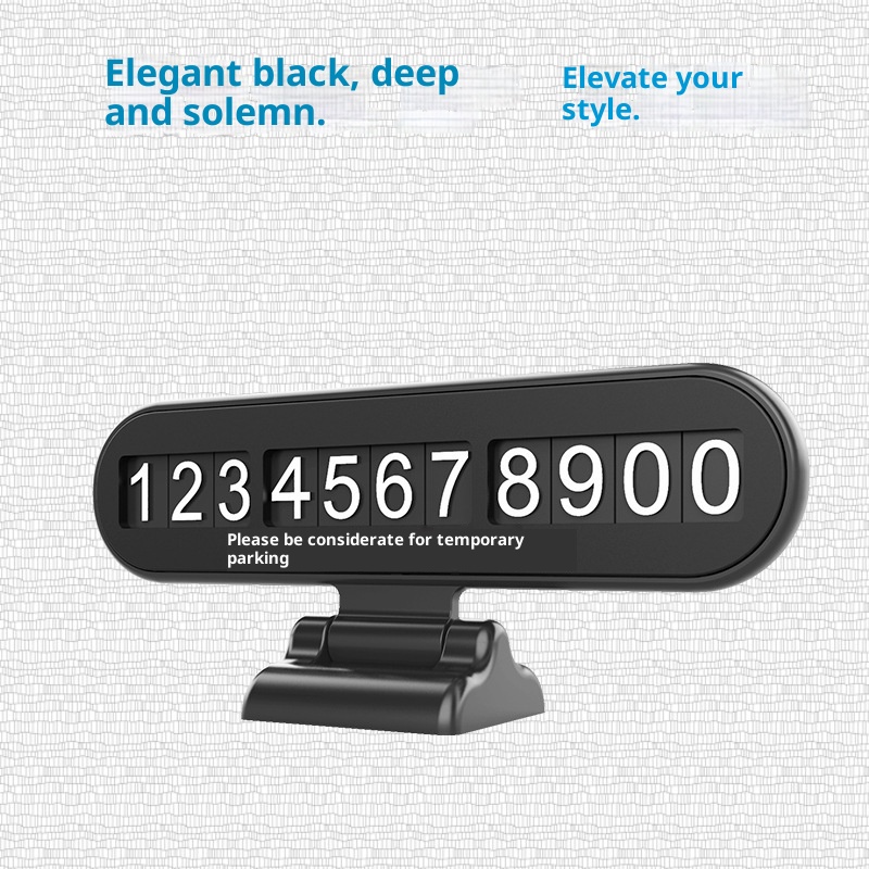 Interior Decoration Temporary Parking Sign Phone Number Move Dashboard Electric Car_voghion.com