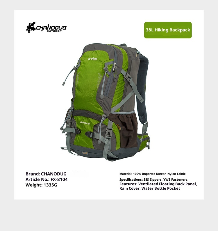 ActiveGo Outdoor 38L Hiking Large Capacity Travel Backpack Trekking Climbing Unisex Double Shoulder School Bag_voghion.com