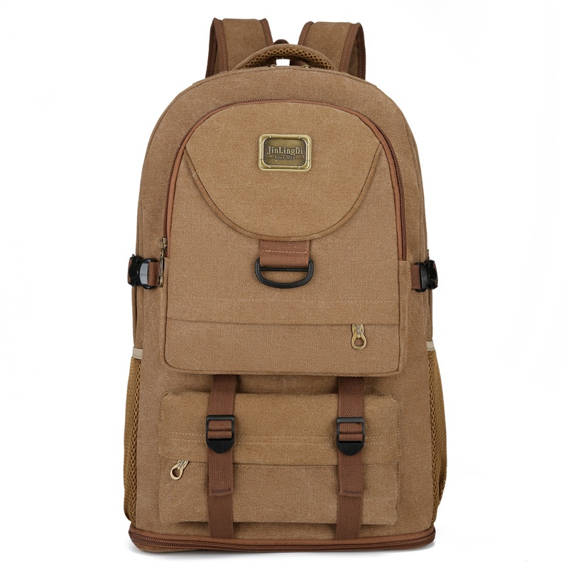 ActiveGo New Large Capacity Backpack Thickened Canvas Luggage Men And Women Mountaineering Lightweight Travel Working Outdoor Bag_voghion.com