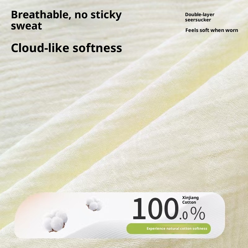 Pigiama da donna ChicShe in 100% cotone a doppio strato, manica lunga, colletto rovesciato, pigiama sottile autunnale, set da casa, adatto_voghion.com