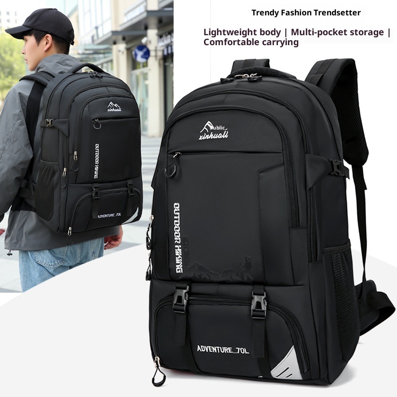 Zaino da uomo ActiveGo Cross-Border Hiking Travel con doppia tracolla, borsa sportiva da esterno, 70 litri, grande capacità_voghion.com