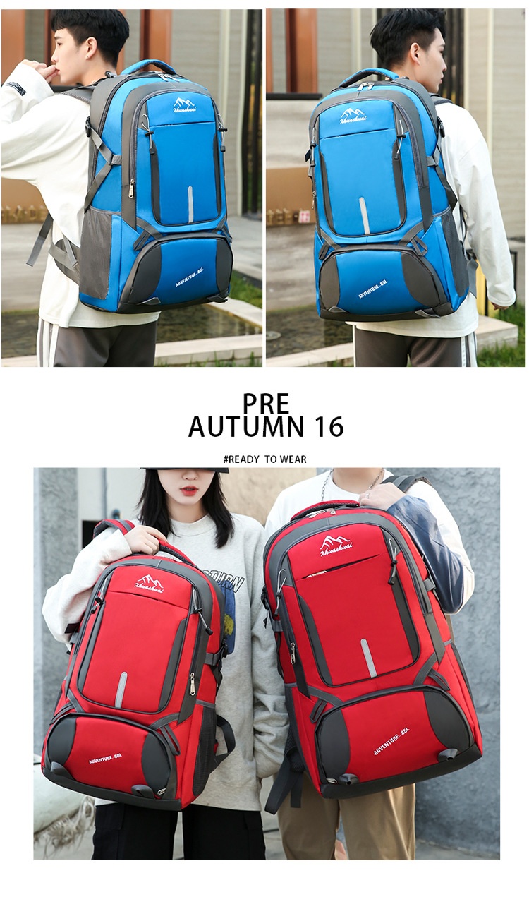 ActiveGo Outdoor Hiking For Men, Extra Large Capacity Camping Storage Backpack, Water-Resistant Leisure Travel Work Backpack_voghion.com