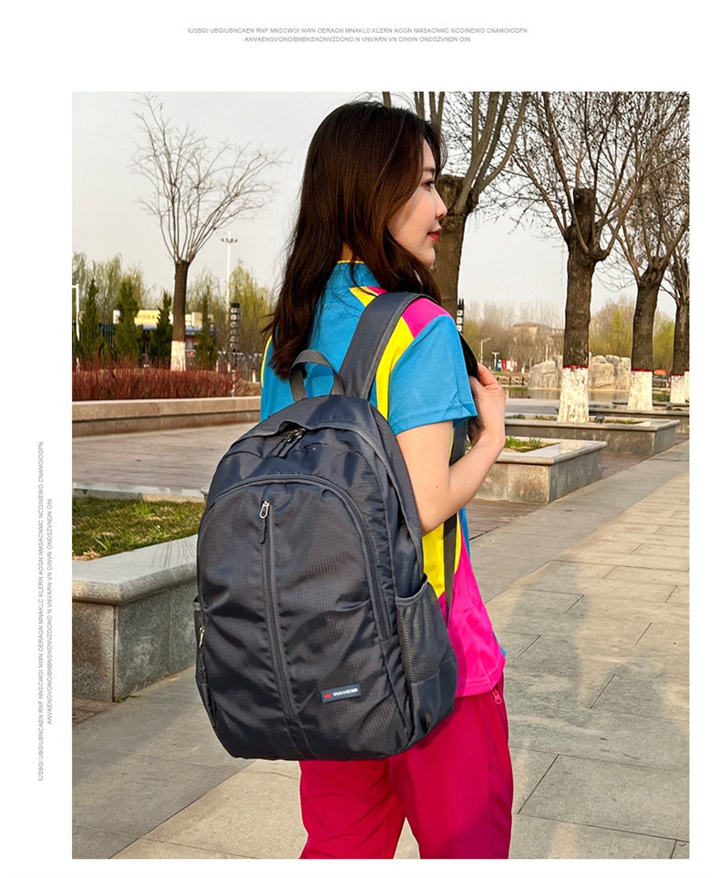 ActiveGo 2024 Spring New Outdoor Casual Sports Backpack Lightweight Large Capacity Folding Bag Dropshipping_voghion.com