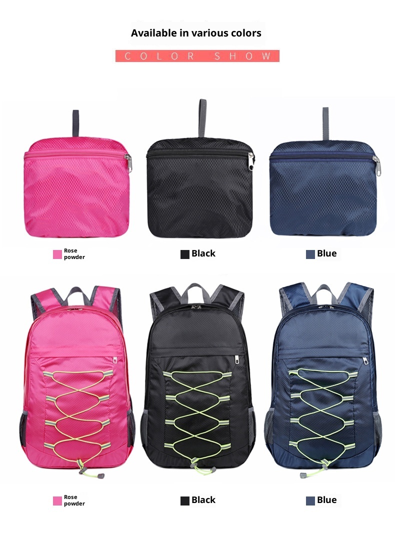 ActiveGo Outdoor Faltbarer Rucksack für Damen und Herren, Multifunktionaler Wander-, Sport- und Reiserucksack, Großes Fassungsvermögen, Tragbar zum Klettern_voghion.com