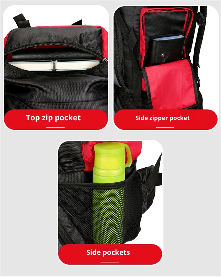 Zaino da viaggio unisex ActiveGo da 90 litri, grande capacità, per campeggio, escursionismo_voghion.com