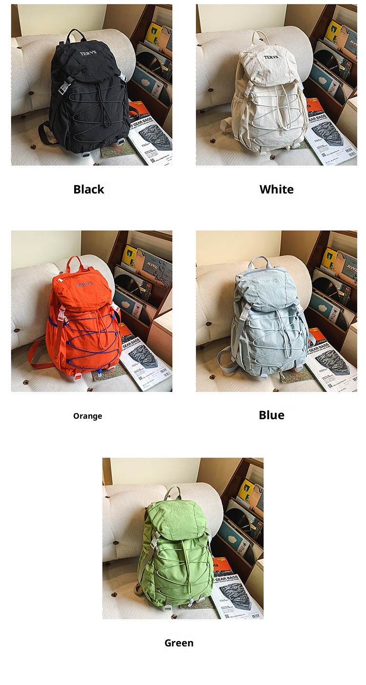 ActiveGo Cross-border Lightweight Men's Drawstring Large Capacity Outdoor Travel Backpack, Women's College Student Backpack_voghion.com