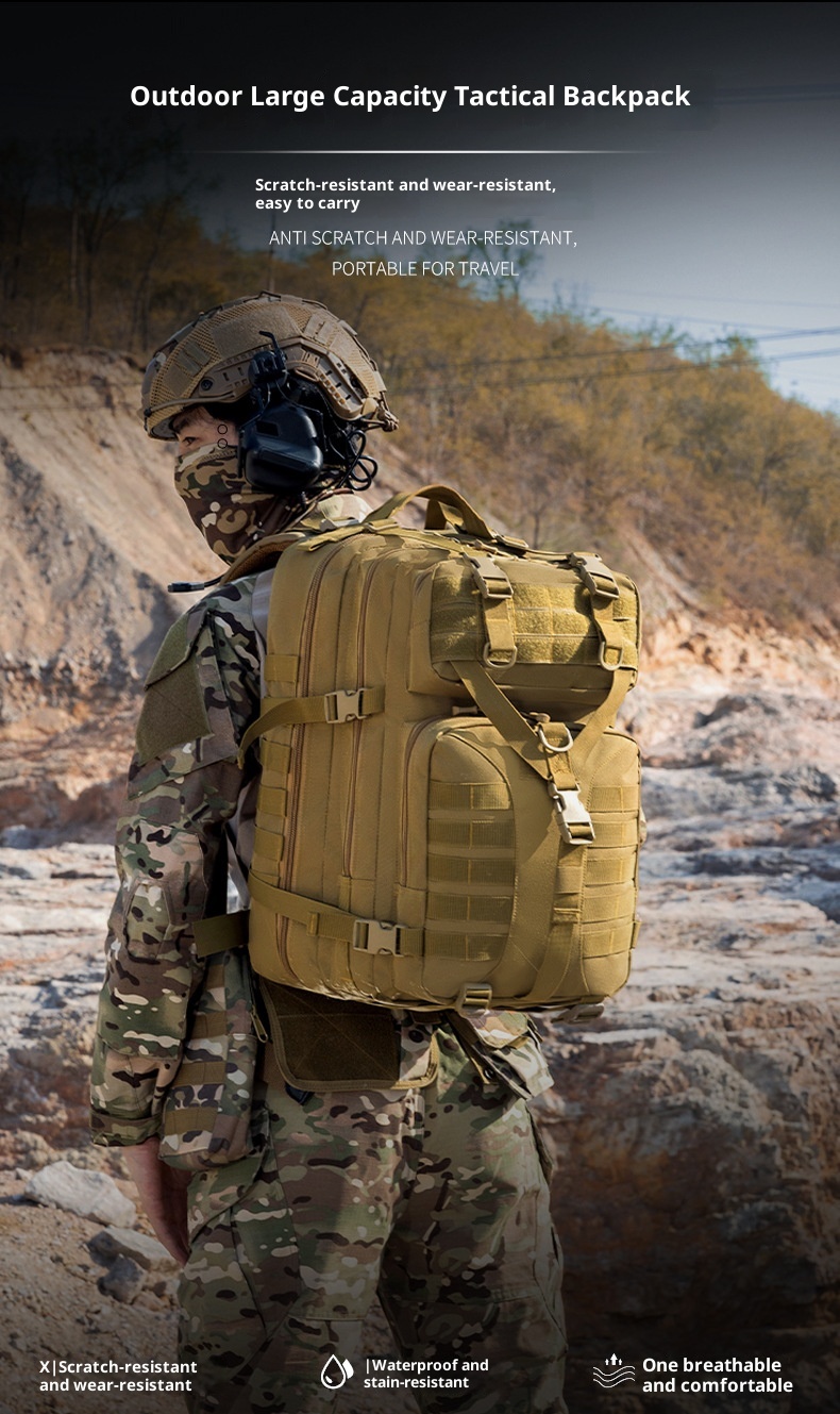 ActiveGo New Product Tactical Camouflage Men's Outdoor Mountaineering Hiking Camping Multifunctional Large Capacity_voghion.com