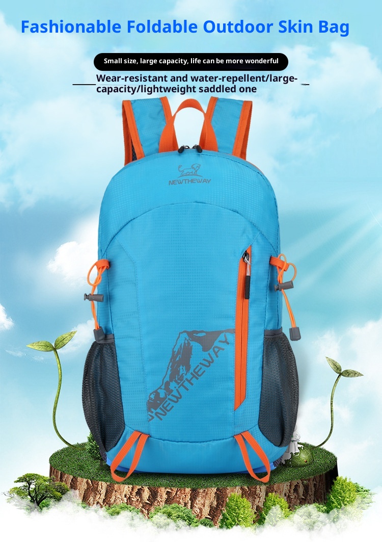 ActiveGo Cross-border Lihtweiht Foldin Hikin Lare Capacity Outdoor Travel Backpack Water-resistant Portable Sports School_voghion.com