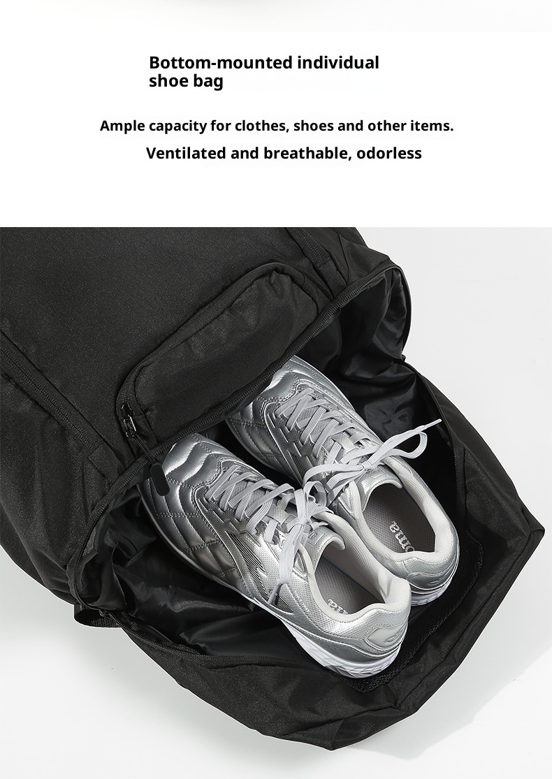 ActiveGo Large Capacity Travel Dry Wet Separation Outdoor Sports Fitness Men Basketball Backpack Football Bag Independent Shoe_voghion.com