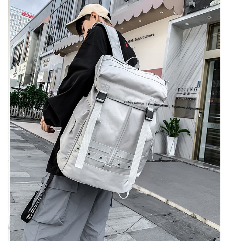 ActiveGo Street Fashion Trendy Backpack For Men And Women, College Students Ski Simple Practical Casual Bag, Large Capacity_voghion.com