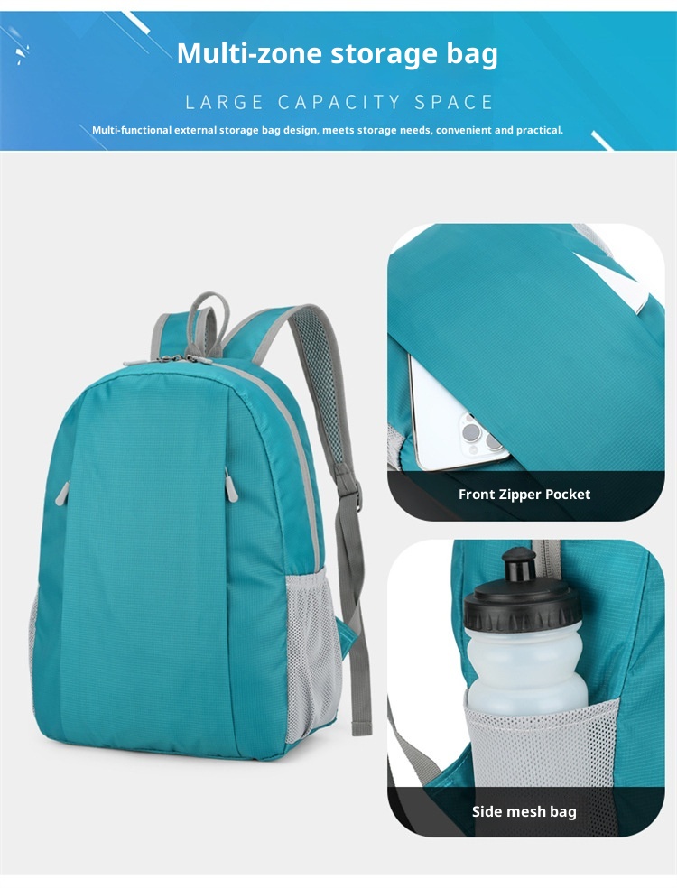 Zaino sportivo da uomo e da donna ActiveGo, leggero e di grande capacità, per attività all'aperto, trekking, alpinismo e altro ancora._voghion.com