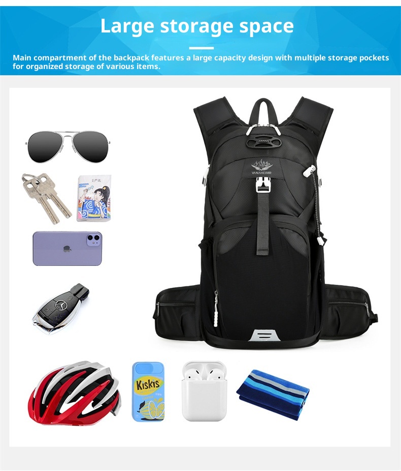 ActiveGo Cross-border Cycling Bag Outdoor Bicycle Multi-functional Water-resistant Sports Picnic Large Capacity Backpack_voghion.com