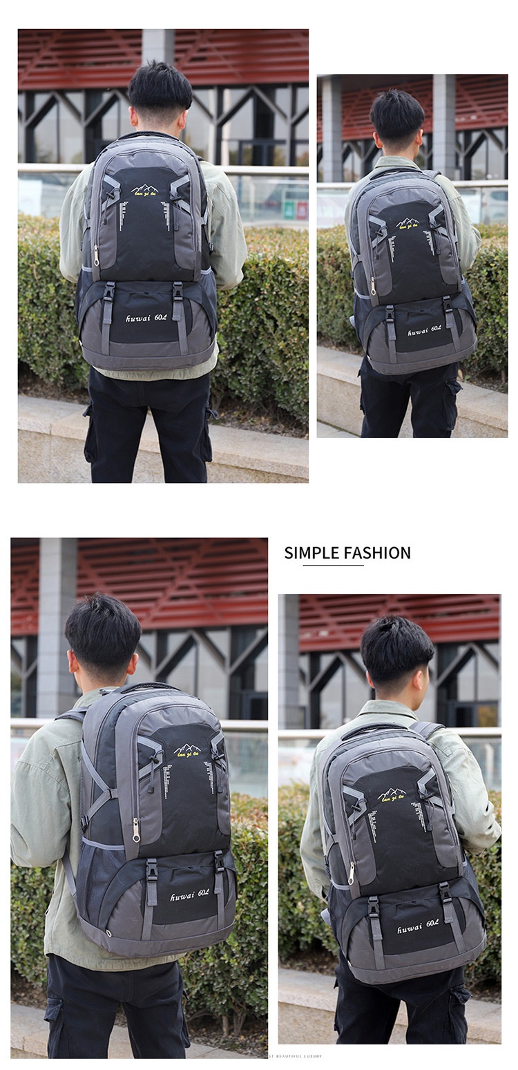 ActiveGo New 60L Large Capacity Men Outdoor Hiking Climbing Sports Leisure Travel Backpack For Women_voghion.com