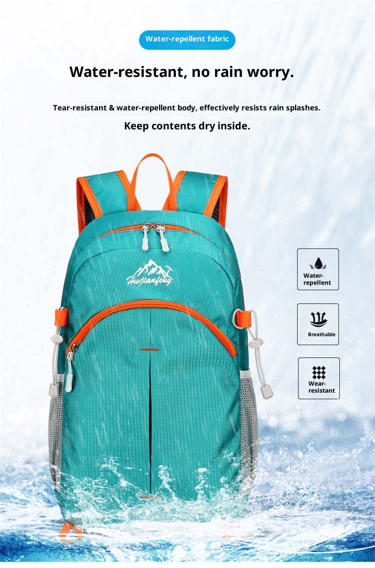 ActiveGo Authentic Outdoor Hiking Bag Travel Foldable Unisex Large Capacity Nylon Waterproof Lightweight Backpack_voghion.com