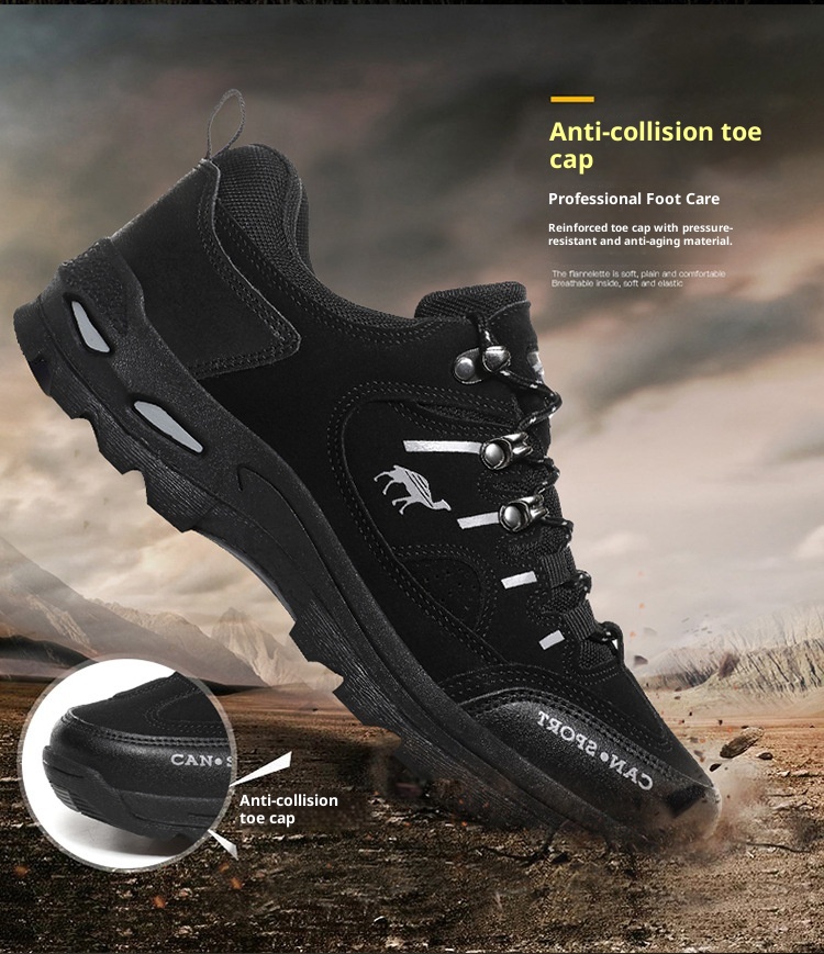 ActiveGo Cross-Border Plus Size Couple Autumn Winter Men's Fashion Outdoor Hik Low-Top Lace-Up Casual Trekk Shoes_voghion.com