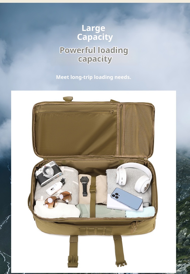 ActiveGo Outdoor 60L Dual-use Travel Handbag Multifunctional Large Capacity Luggage Bag Hiking Backpack_voghion.com