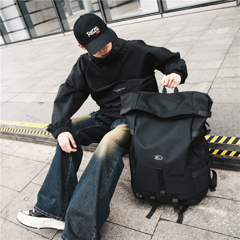 ActiveGo Large Capacity Backpack For Men, Functional Workwear Hiking Outdoor Travel Sports Backpack, Student School Bag,_voghion.com