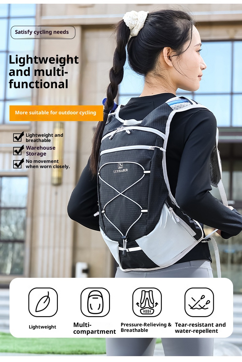 ActiveGo Large Capacity Hiking Water-Resistant Off-Road Cycling Cross-Border Multi-Functional Sports Backpack Marathon Hydration_voghion.com