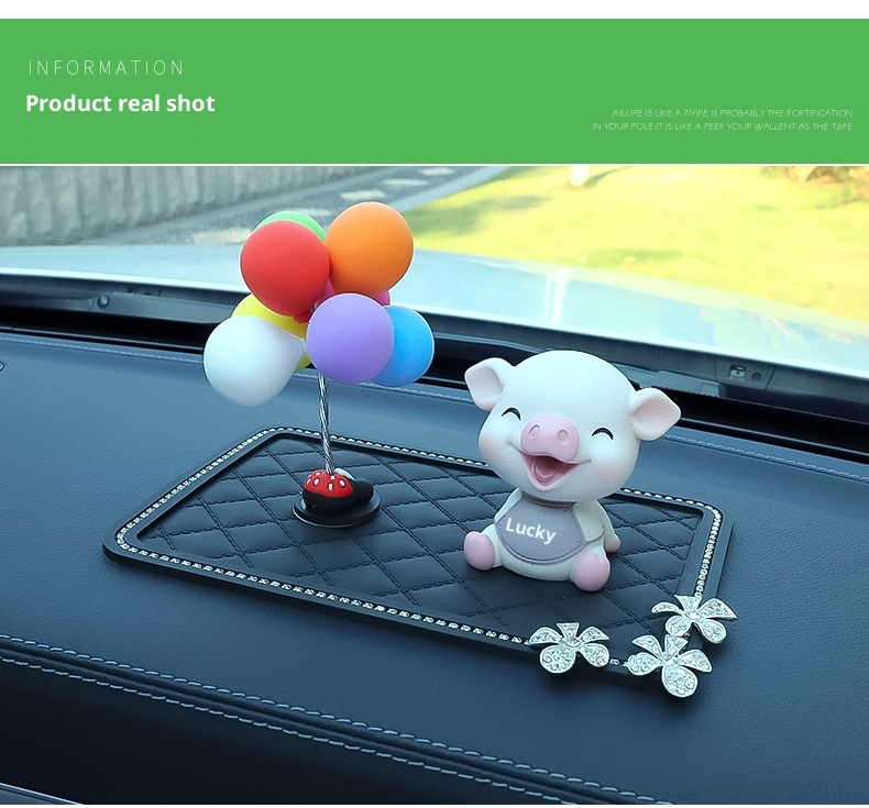 Rutschfeste Strassmatte mit Federdekor für die Mittelkonsole im Auto – Neuware_voghion.com