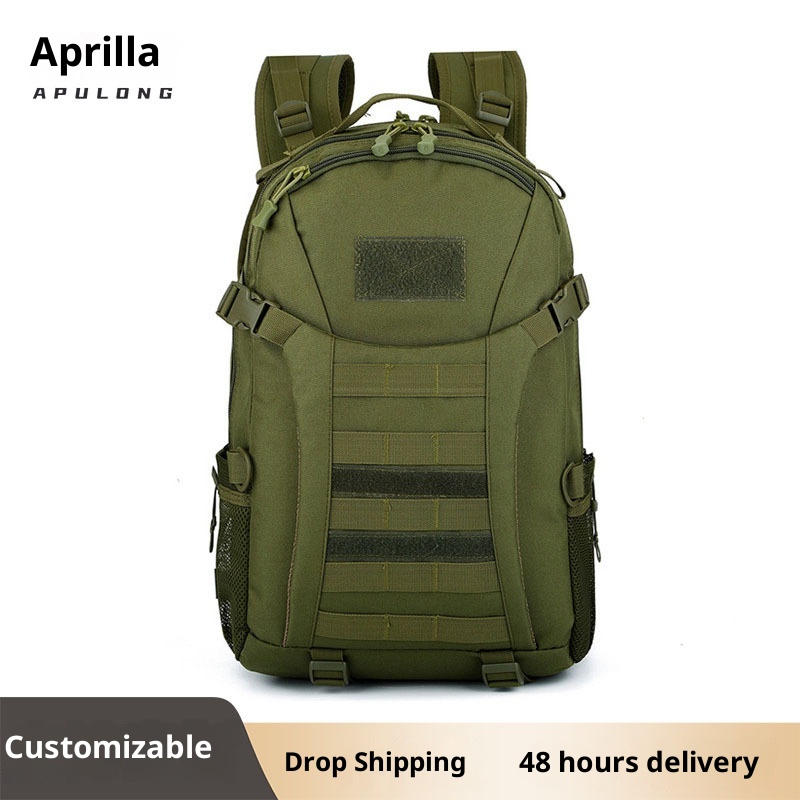 Mochila ActiveGo Apulon para trilhas e atividades ao ar livre, estilo tático, ideal para camping e com grande capacidade, em camuflagem 3D._voghion.com